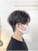 メンズ大人ユルセンターパート