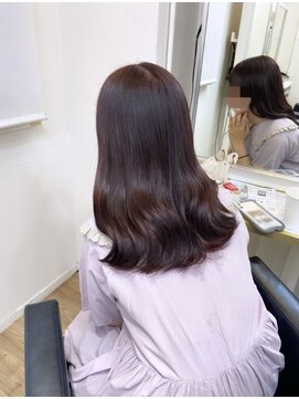 イオエ(ioe) 黒髪/ボブルフ/ネビージュ/小顔/ワンレン/髪質改善/グレージュ