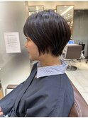 ショートボブ/小顔ショート/くびれショート