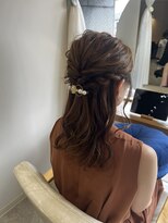 パラゴ(PARAGO.)&nbsp;《緑橋/城東区/女性サロン》結婚式お呼ばれハーフアップスタイル