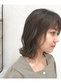 ボブ特集：重たくない伸ばしかけ外ハネレイヤーヘア