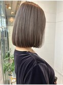 内巻きボブ/グレージュボブ