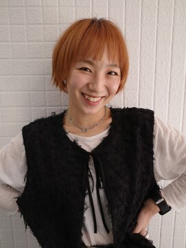 ヨー(Yoh-) 【マッシュショート/阿部達哉】オレンジブラウン/ブリーチ