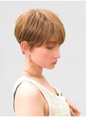 20代30代40代50代◎ ベリーショート_アプリコットベージュカラー