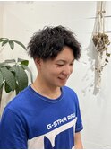 スパイラルパーマ/フェードカット/メンズウェーブヘア