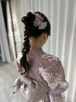 セット アンド バイ ルゥーダ 品川駅前店(SET and..by Rouxda.)&nbsp;編みおろしポニー