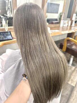 ココテラス(coco terrace) ブリーチ/ケアブリーチ/ミルクティーグレージュ/ダブルカラー