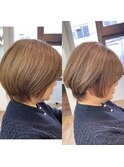 -Ameri-藤川☆ショートボブ【浜町/ショート/ボブ/髪質改善】