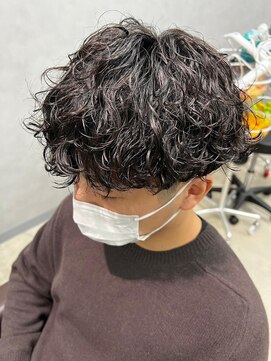 リット×ベリエ(Lit.×belier) メンズマッシュ波巻きパーマツイストスパイラルパーマウルフ30代