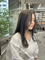 ディジョン(Dijon)&nbsp;韓国顔まわりレイヤーカットグレージュオリーブベージュブラウン