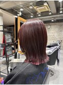 【山嵜 栞】ブリーチなし"レッドカラー"