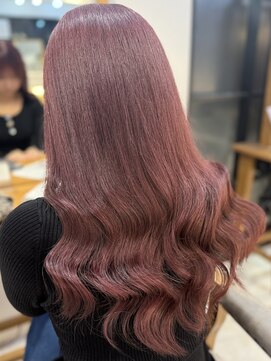 ラビスモア(Lovis moa) 切りっぱなしボブ/ピンクブラウン/エアリーロング/美髪のススメ