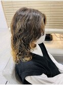ミディアムパーマハイライト＠20代30代40代50代