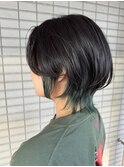 大人可愛いショートウルフ/インナーカラーウルフ