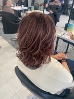 クララ バイ マニスオブヘアー(CLALA by Manis of hair) 絹髪/髪質改善/レイヤーミディ/ピンクベージュカラー