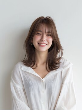 e.m.a プレミアムビューティーサロン 栄駅店(e.m.a PREMIUM BEAUTY SALON) レイヤーカット/イメチェン/外ハネボブ/美髪/ワイドバング/髪型