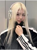 ハイトーンデザインカラーセクションカラーインナーカラー顔周り