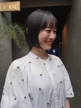 カシ 中目黒(CASI) 秋におすすめ癖毛さんでもストンとボブ
