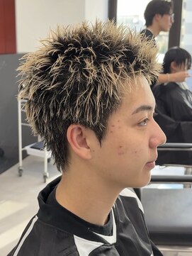 ゴート(GOATO) スパイキーショート ハイトーン 短髪 鹿児島メンズ