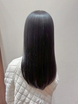 艶髪美シルエットストレートロング黒髪透明感20代30代