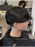 MEN’S HAIR/センターパート/フェザーパーマ/伊勢崎
