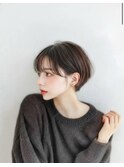 シースルーショートボブ