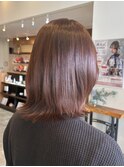 ツヤ感◎ニュアンスブラウンミディ20代30代40代藤枝艶髪カラー