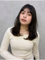 ケーツー エム 京都ラクエ(k-two emu) 顔周りレイヤーカット*顔周りカット*フェイスレイヤー*ロング