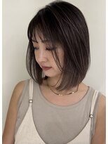 アマレット(Amaretto)&nbsp;【脱・白髪染め】ハイライトで叶える大人上品な艶ボブ