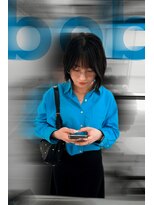 フランチェスカドットボブ(francesca.bob)&nbsp;オリーブグレージュ×くくれる切りっぱなしボブ【田野剛大】梅田