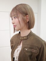 カシェル トウキョウ(Cashel Tokyo)&nbsp;ミルクティーベージュ ボブ　ハイトーン ブリーチ1.2回