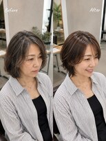 サンタフェ 一宮森本店(Santa'Fe)&nbsp;白髪ぼかし/脱白髪染め/ミディアムレイヤー/レイヤーカット/7