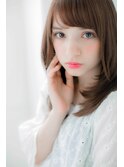＊LOREN＊艶ブラウンで大人♪ナチュラルレイヤーストレート