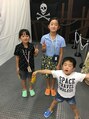 美容室 バンブー(BAMBOO)&nbsp;家族写真。息子は見ての通り。