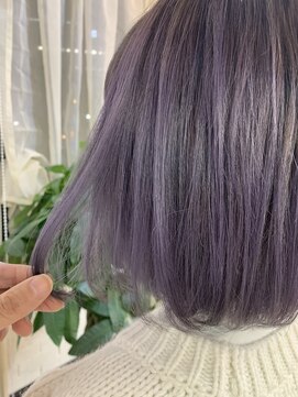 トハコ(&haco) ハイ透明感のラベンダーグレージュ！