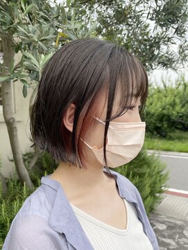 ジリー(gilly) 【gilly】インナーカラー×キャロットピンク