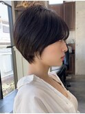 大人かわいい小顔ショートボブショートヘア30代40代50代表参道