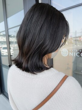 ニコル(NICOLL) くびれヘア×暗めグレーアッシュ