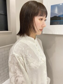 フェンヘアーアイス 中目黒(Fen.hair ici) ストレートパーマ縮毛矯正ナチュラルストレートベージュカラー
