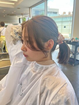 ディフィーノ 青山(DIFINO) 【DIFINO 青山】まとめ髪で際立つ可愛い顔周りレイヤー♪