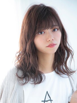 ロンドプランタン 恵比寿(Lond Printemps) 大人かわいいゆるふわミディアムレイヤーヘア