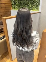 ジールサロン つくば本店&nbsp;【ブリーチあり】グレーシルバー×ロング