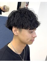 ビカム 名駅(become)&nbsp;【大人の波巻きマッシュ】メンズパーマ刈り上げ爽やか清潔感