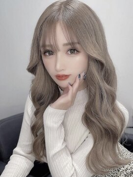 ヴィズバイエリーツ(vizz by elyts) ミルクティーベージュ/ハイトーン/レイヤーカット/北谷/韓国