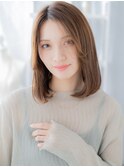 2wayバング小顔センターパート抜け感セミディa上尾20代30代40代