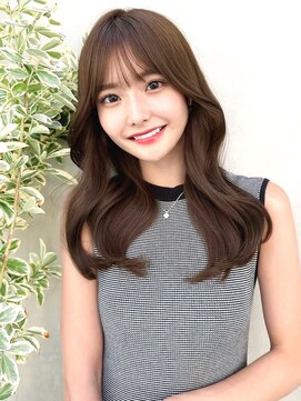 ミラリー トウキョウ(Mirareee Tokyo) 20代30代40代◎前髪パーマ韓国風巻きくすみベージュお団子ヘア