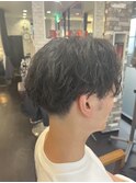 波巻きスパイラルセンターパートサイドパート韓国風マッシュ
