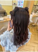 立体リボンハーフツイン