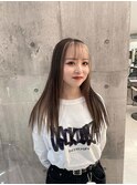 イメチェン/レッドブラウン/フルバング/似合わせカット/海老名駅