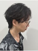 メンズフェザーパーマフェザーショートスパイラルパーマ